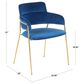 Lumisource Napoli Chair in Black and Gold (Set of 2), , large
