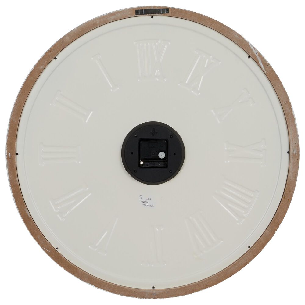 Maple and Jade 24&quot; Wall Clock in White and Black, , large