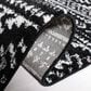 Safavieh Tulum 2" x 5" Black and Ivory Runner, , large