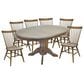 Hawthorne Furniture Colonial Dining Table and Chairs in Weathered Chestnut, , large