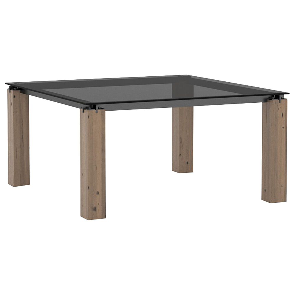 CANAD Loft 9-Piece Square Dining Set in Smoked and Pecan Washed, , large