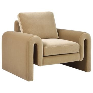 Jennifer Taylor Home Mason Accent Arm Chair in Camel Brown Beige, , large