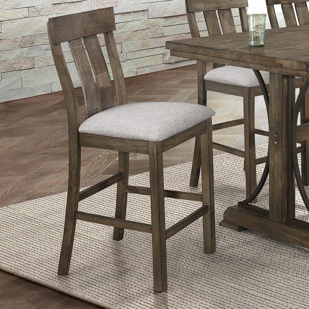 Claremont Quincy 7Piece Counter Height Dining Set in Gray Nebraska
