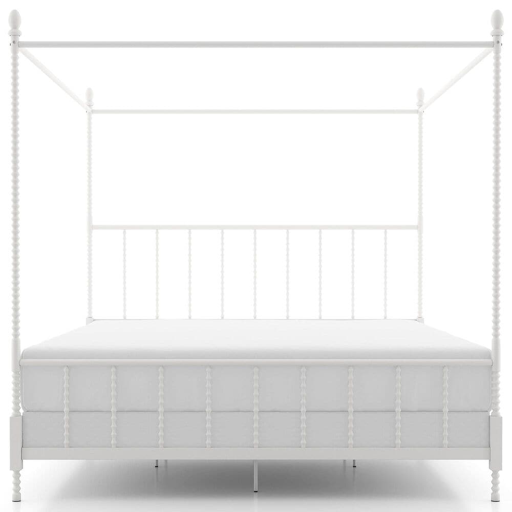 Furniture of America Elliot King Canopy Bed in White, , large