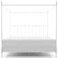Furniture of America Elliot King Canopy Bed in White, , large