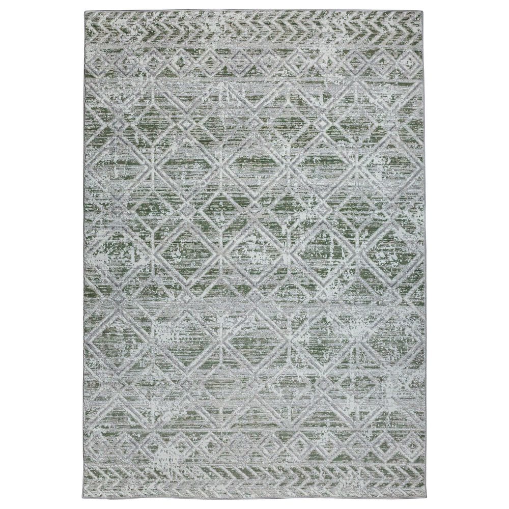 Radici USA Livigno Southwestern 5"3" x 7"3" Green Area Rug, , large