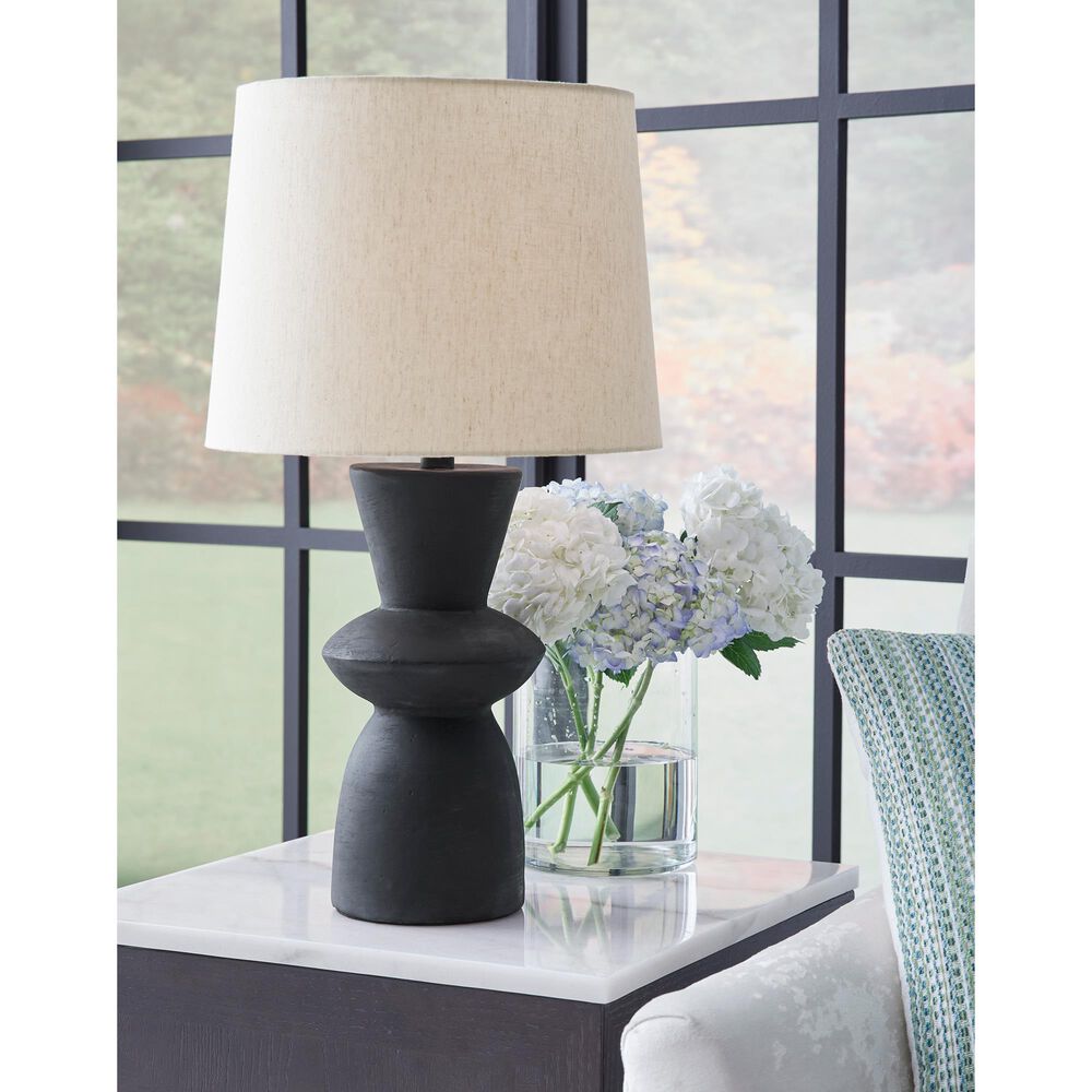 Ashley Scarbot Table Lamp in Distressed Black &#40;Set of 2&#41;, , large