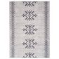 Nourison Machine Washable Series 1 2" x 6" Ivory and Charcoal Runner, , large