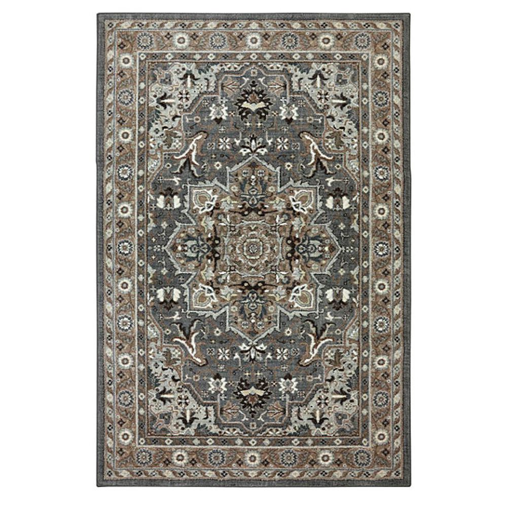 Karastan Euphoria Rhodes 90272 8" x 11" Ash Grey Area Rug, , large