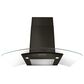 Whirlpool 36" Concave Glass Wall Mount Range Hood in Black Stainless Steel, , large