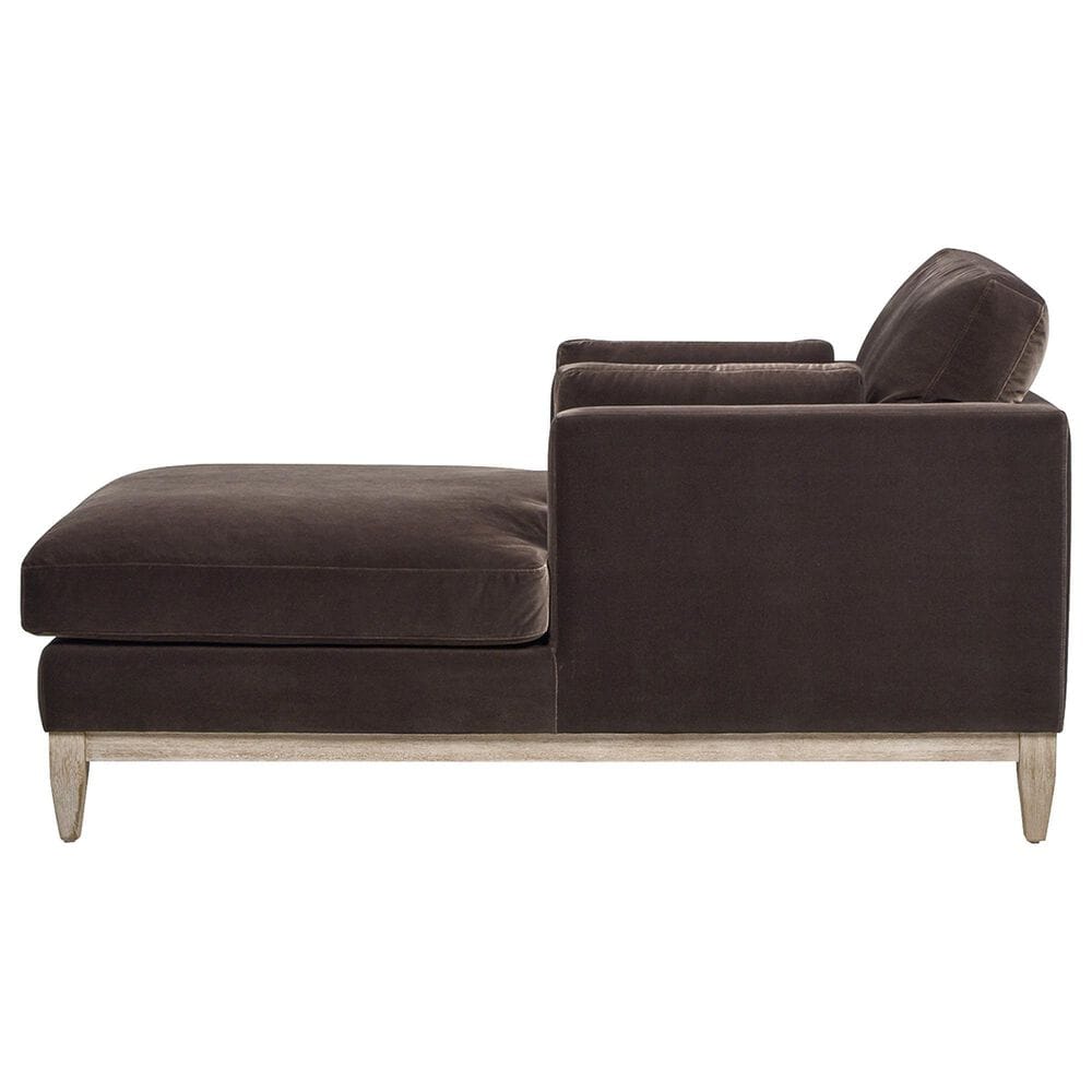 Jennifer Taylor Home Knox Chaise Lounge Chair in Deep Brown Velvet, , large