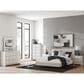 Ashley Zuraleus 4-Piece Queen Upholstered Platform Bedroom Set in Matte White, , large
