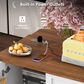 HOMLUX 55" Farmhouse Kitchen Island with Power Outlet in White, , large