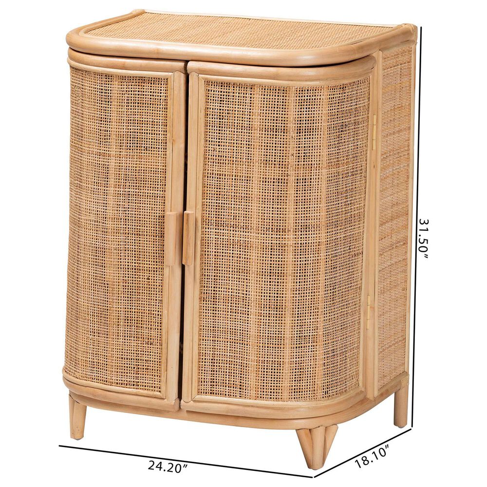 Baxton Studio Yanka Storage Cabinet in Natural, , large