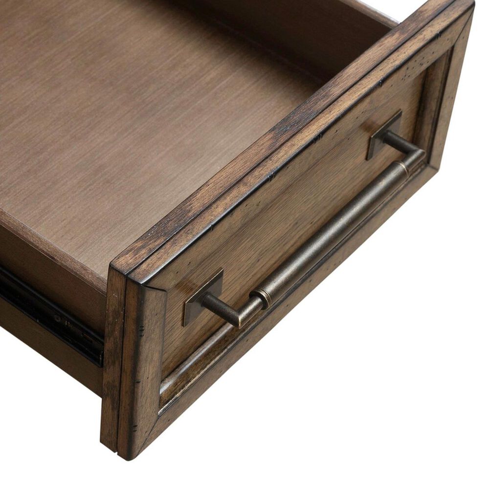 Liberty Furniture Carolina Park Junior Executive Desk in Amber Brown, , large