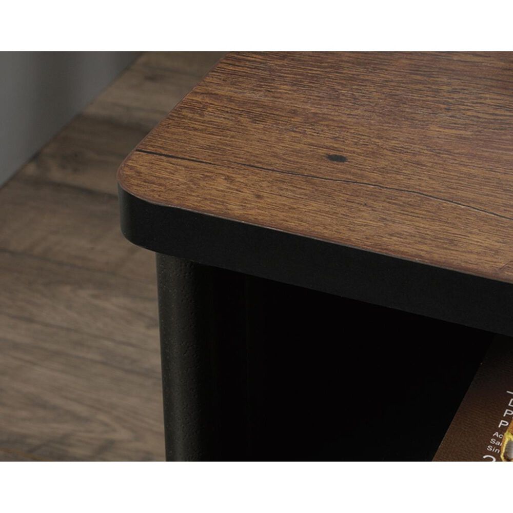 Sauder Boulevard Cafe Executive Desk in Vintage Oak and Black, , large