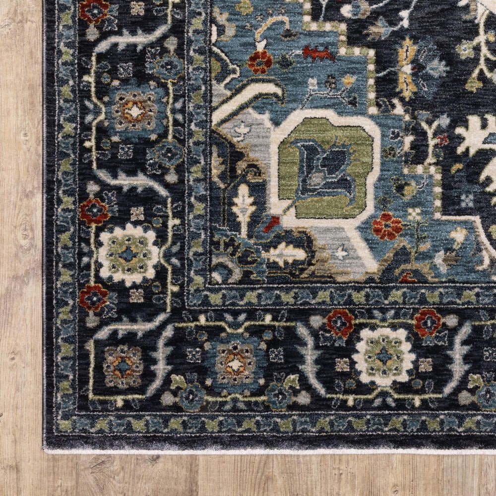 Oriental Weavers Eliana Navy and Blue 2&#39;3&quot; x 7&#39;6&quot; Runner, , large