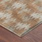 Dalyn Rug Company Soft Essentials Chevron Copper 3" x 5" Area Rug, , large