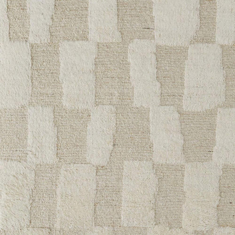 Feizy Ashby Geometric 2&#39; x 3&#39; Ivory and Beige Area Rug, , large