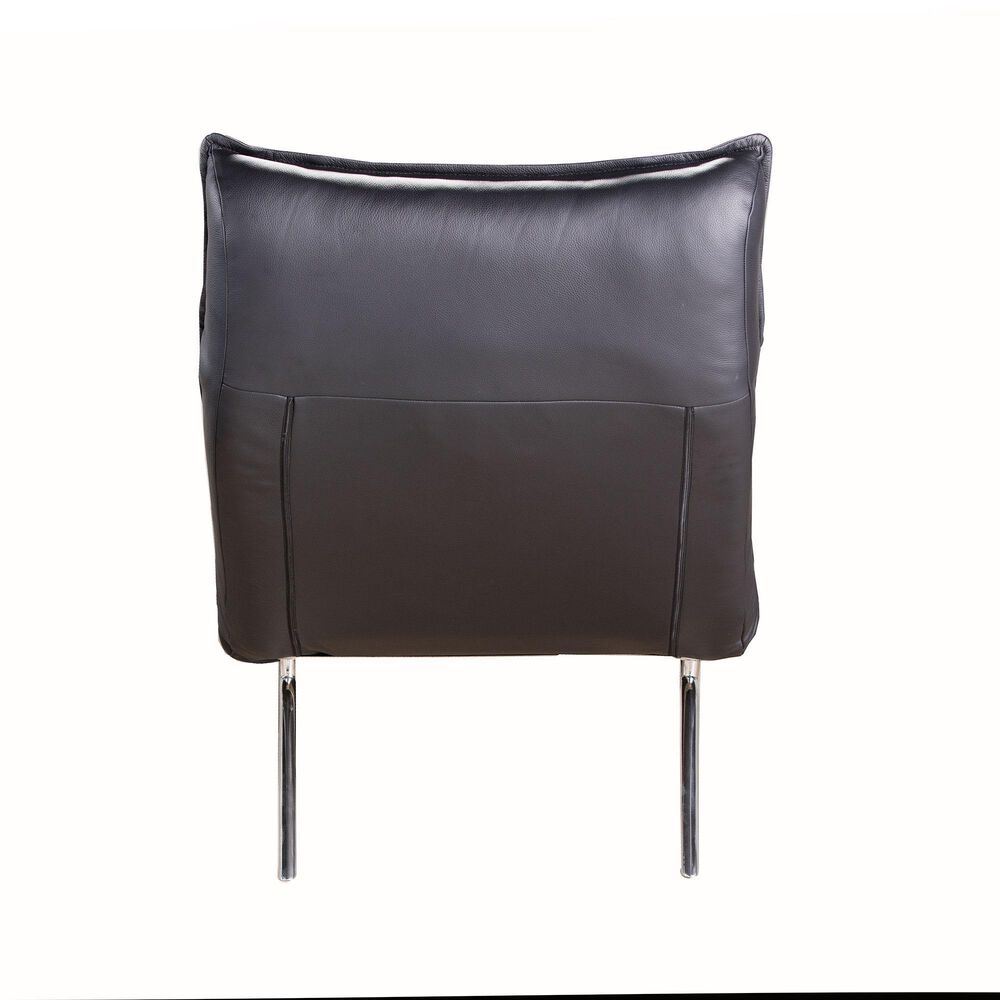 Nicoletti Calia Sofas Madame Leather Chaise in Black, , large