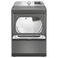 Maytag 5.3 Cu. Ft. Smart Pet Pro Top Load Impeller Washer and 7.4 Cu. Ft. Electric Smart Top Load Dryer Laundry Pair in Classic Silver, , large