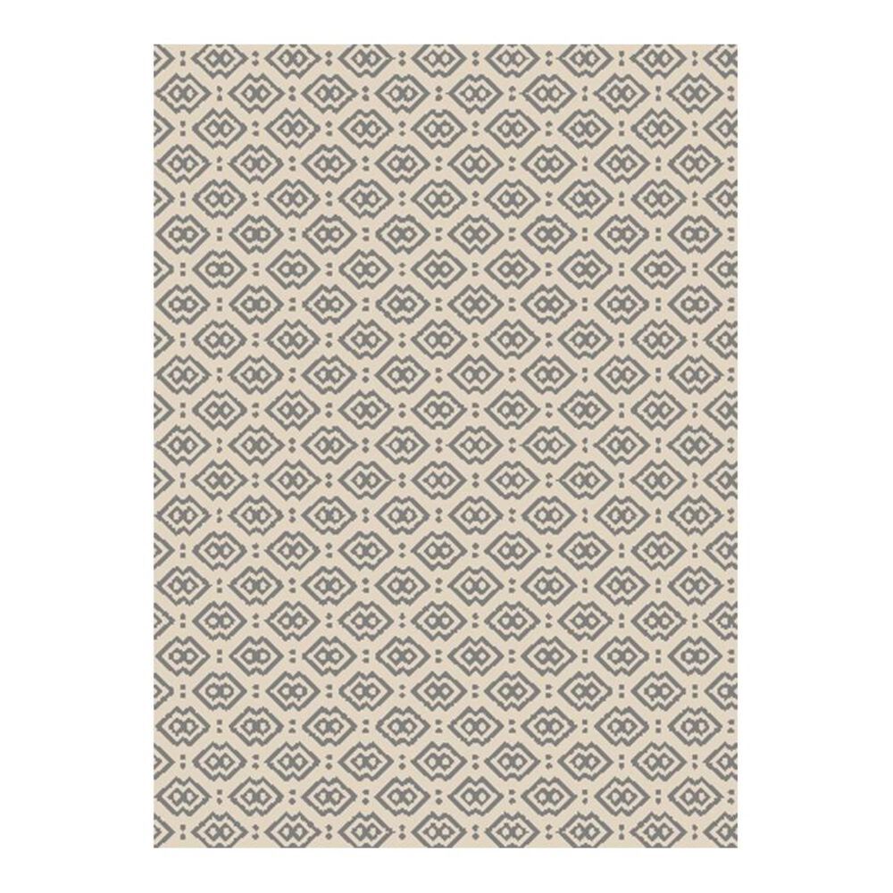Living Essentials Basilica 6690 5'3" x 7'3" Ivory Area Rug, , large