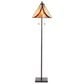 LumiSource Ren Floor Lamp with Brown and Cream Glass Shade in Oil Rubbed Bronze, , large