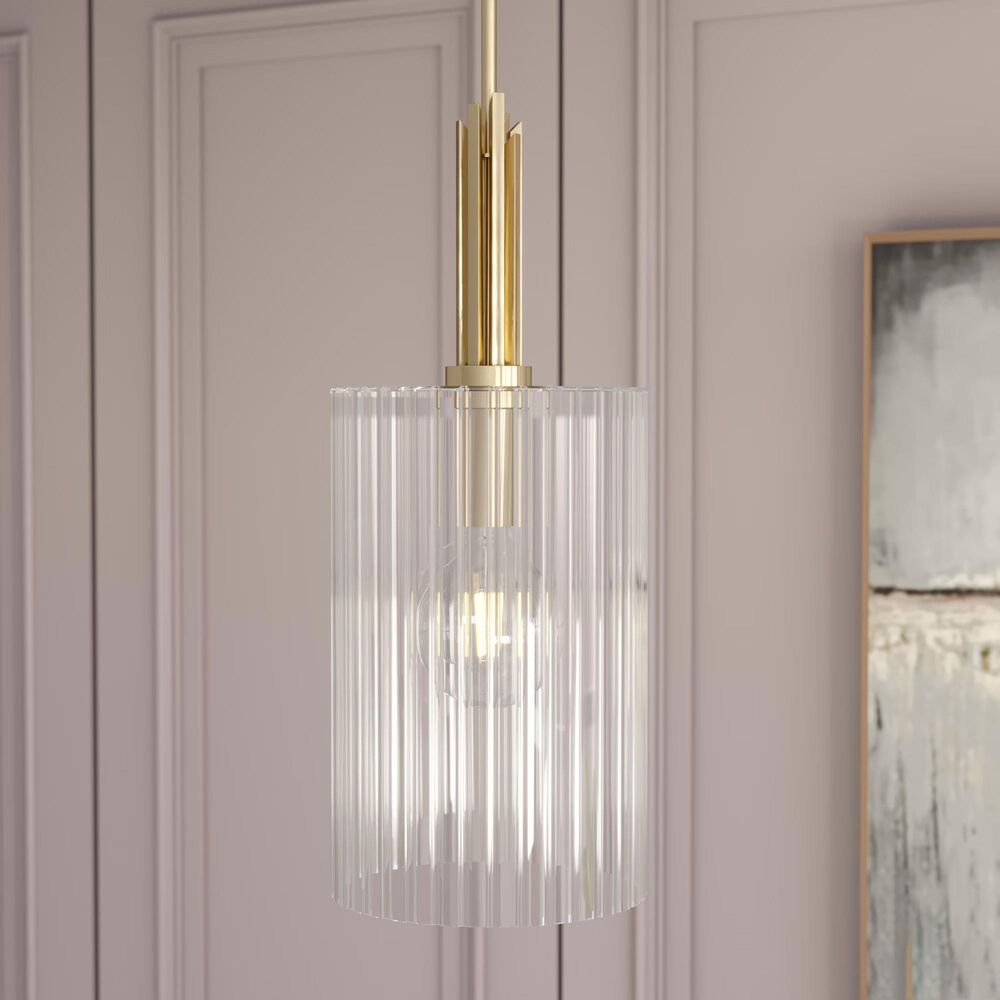 Hunter Gatz 1-Light Pendant in Alturas Gold, , large