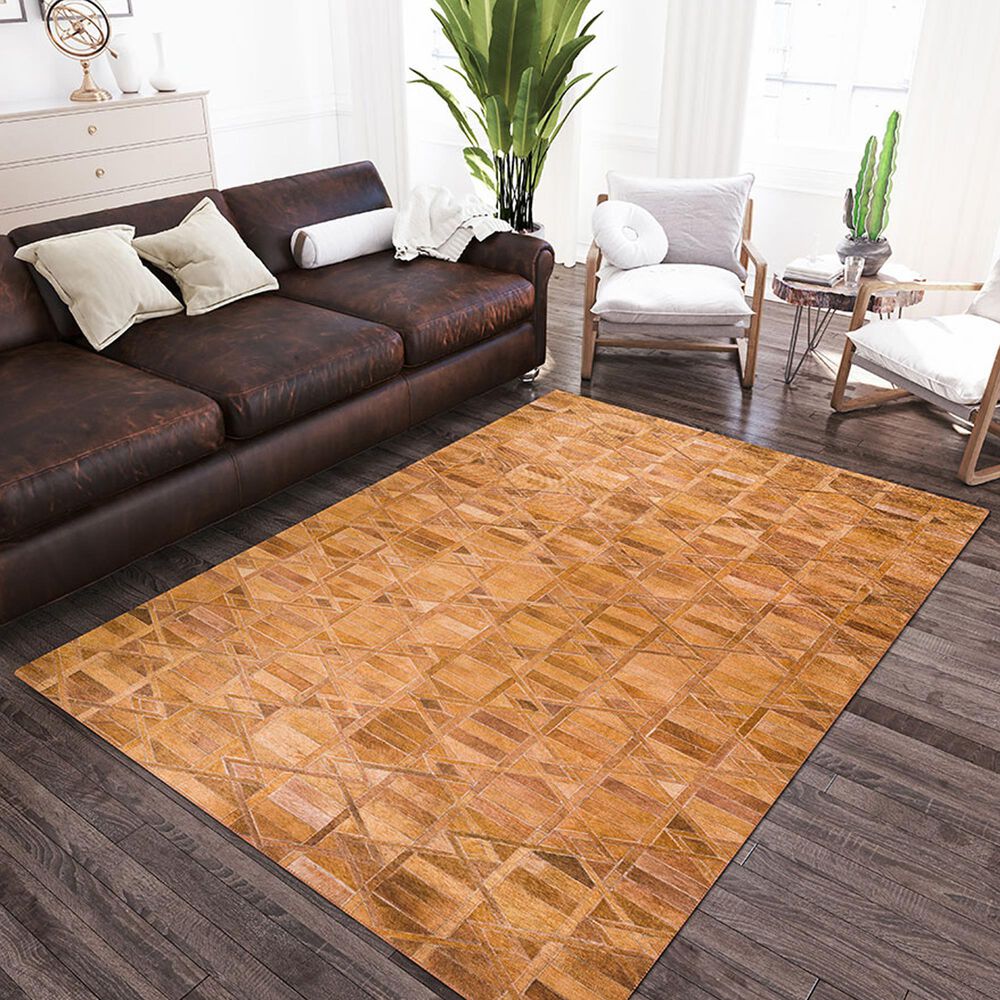 Dalyn Rug Company Durango Geometric 5&#39; x 7&#39;6&quot; Spice Indoor/Outdoor Area Rug, , large