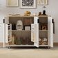 HOMLUX 51" Kitchen Island with Drop Leaf in White Ash, , large