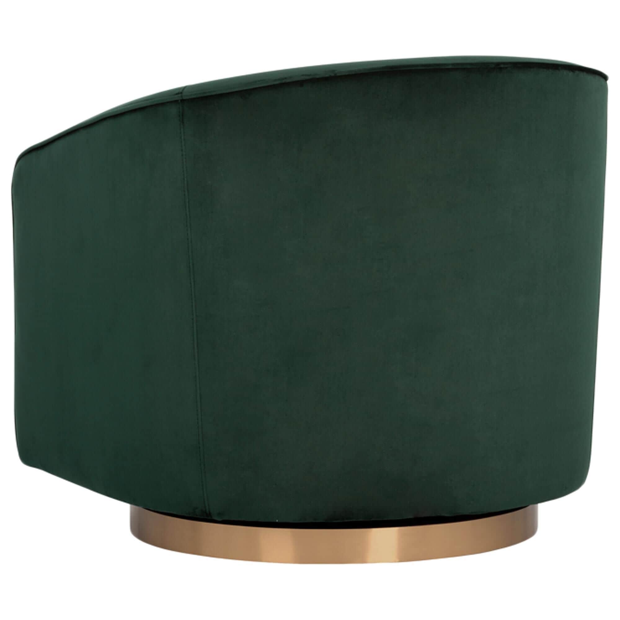 Green sales swivel chair