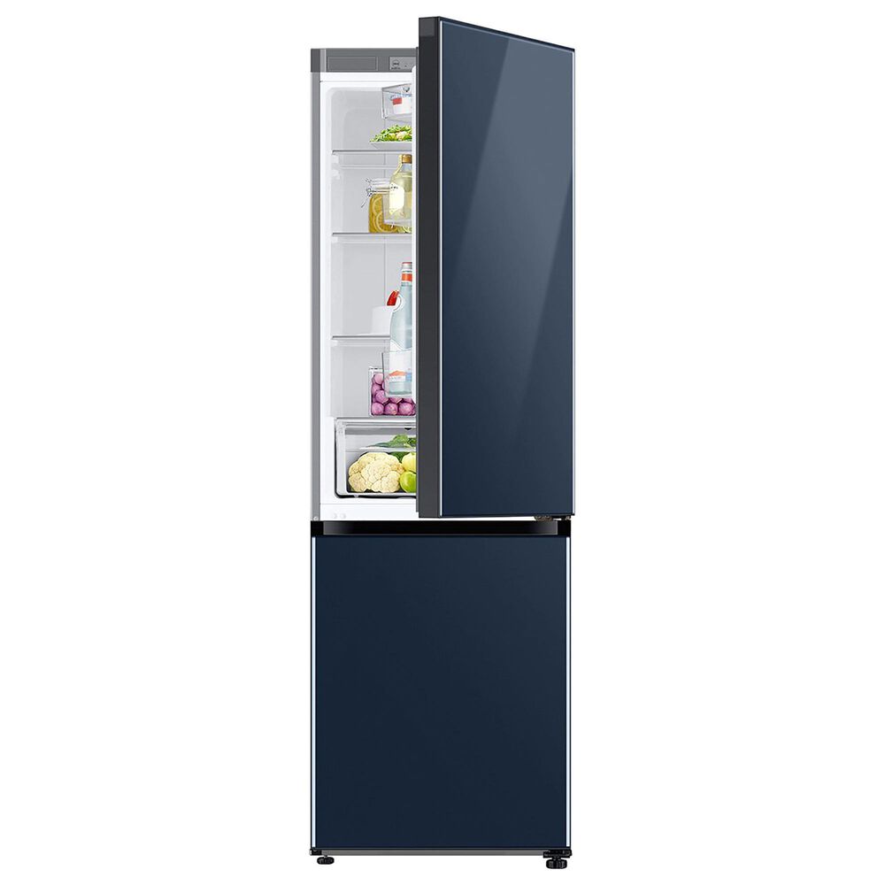 Samsung 12 Cu. Ft. Bespoke Bottom Freezer Refrigerator in Navy Glass