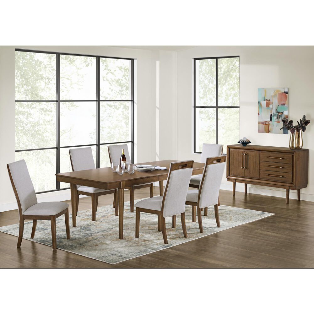 Ashley Lyncott Side Chair in Medium Brown, , large