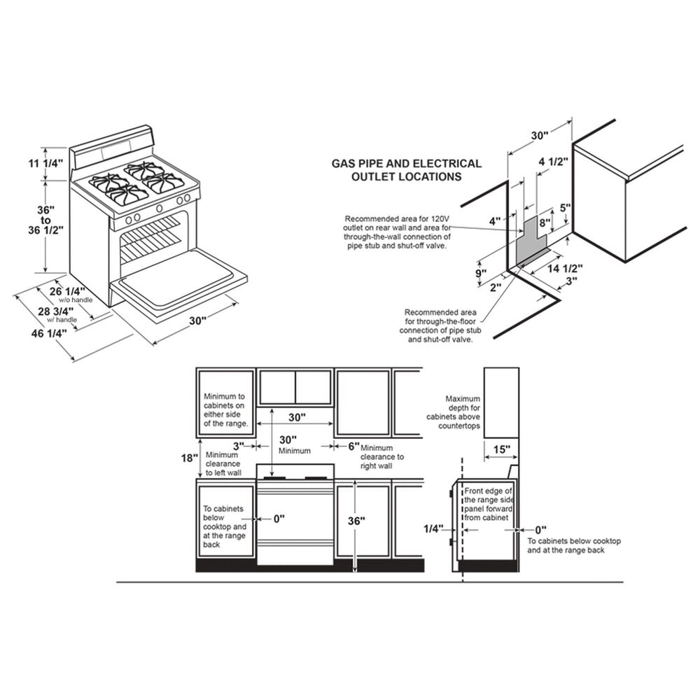 GE Appliances 30" Freestanding Gas Range with Convection in Stainless
