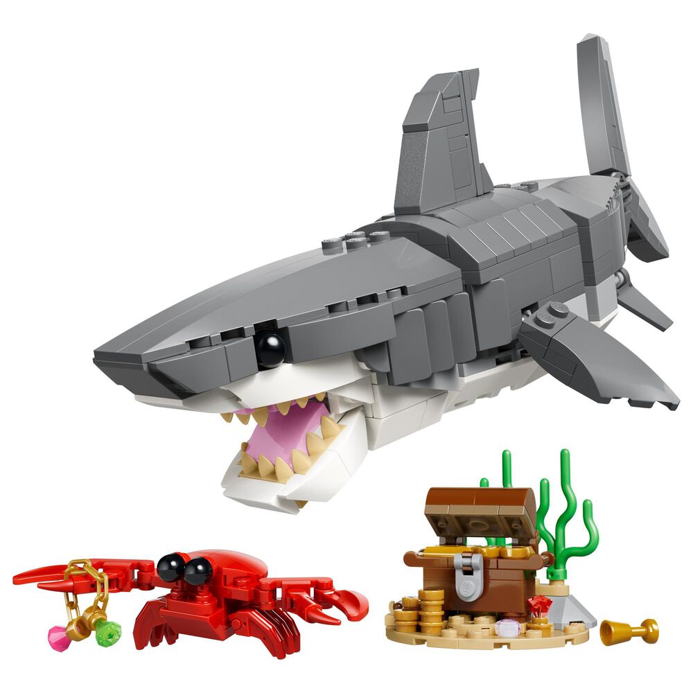 LEGO Creator Fierce Shark with a Treasure Chest Building Set, , large