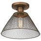 Golden Lighting Carver 1-Light Semi-Flush in Copper Patina, , large
