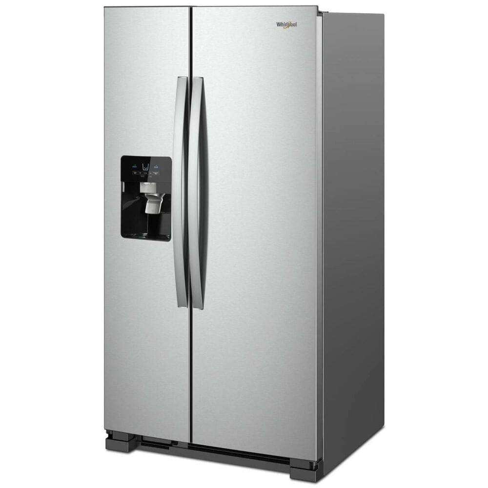 Whirlpool 24.6 Cu. Ft. 36&quot; Wide Side-by-Side Refrigerator in Fingerprint Resistant Stainless Steel, , large