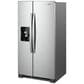 Whirlpool 24.6 Cu. Ft. 36" Wide Side-by-Side Refrigerator in Fingerprint Resistant Stainless Steel, , large