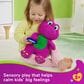 Fisher Price Sensory Barney Plush Toy with Fidget Activity, , large