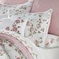 Royal Court Rosemary 4-Piece Full Comforter Set in Rose and White, , large