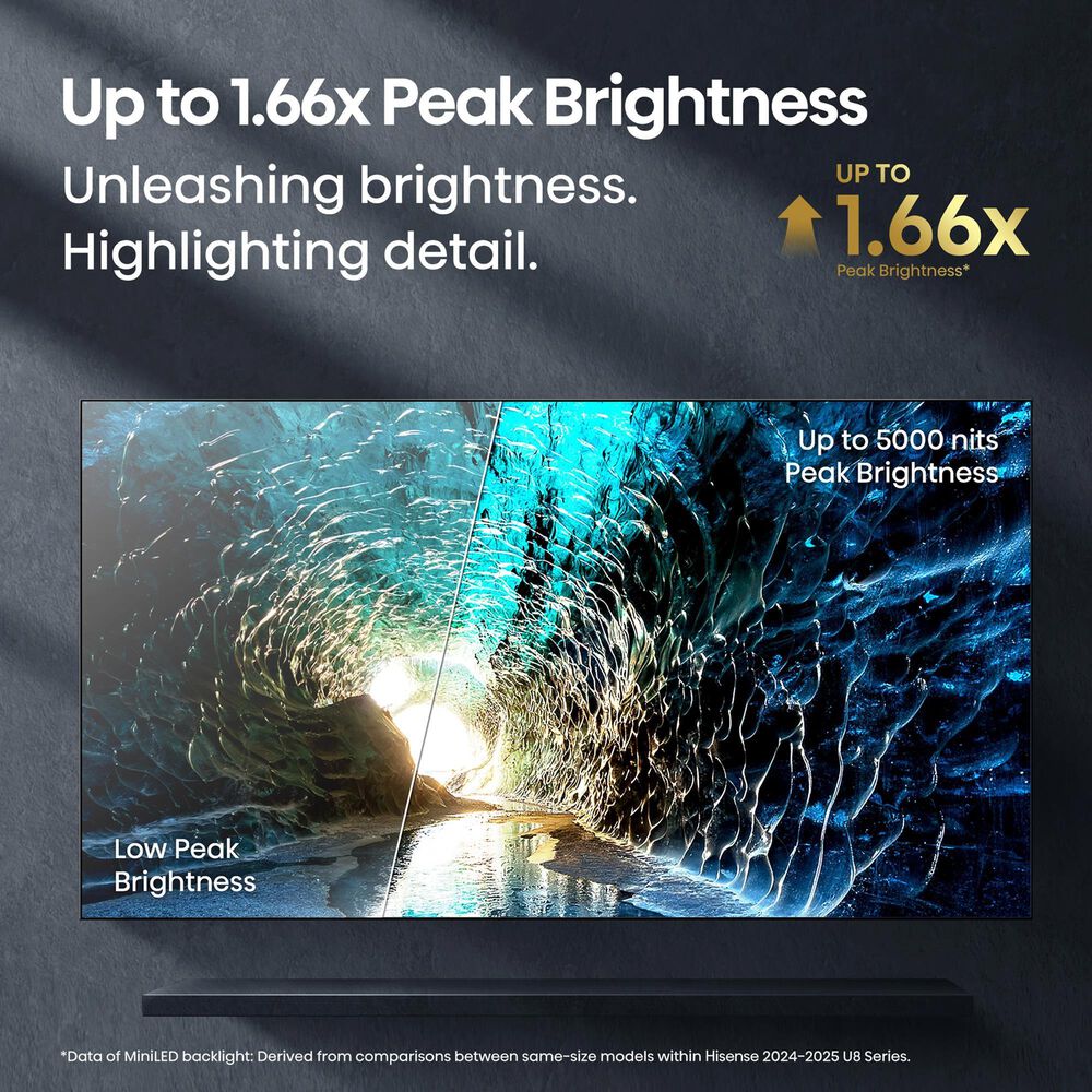 Hisense 75&quot; Class U8 Series Mini-LED ULED 4K in Black - Smart Google TV, , large