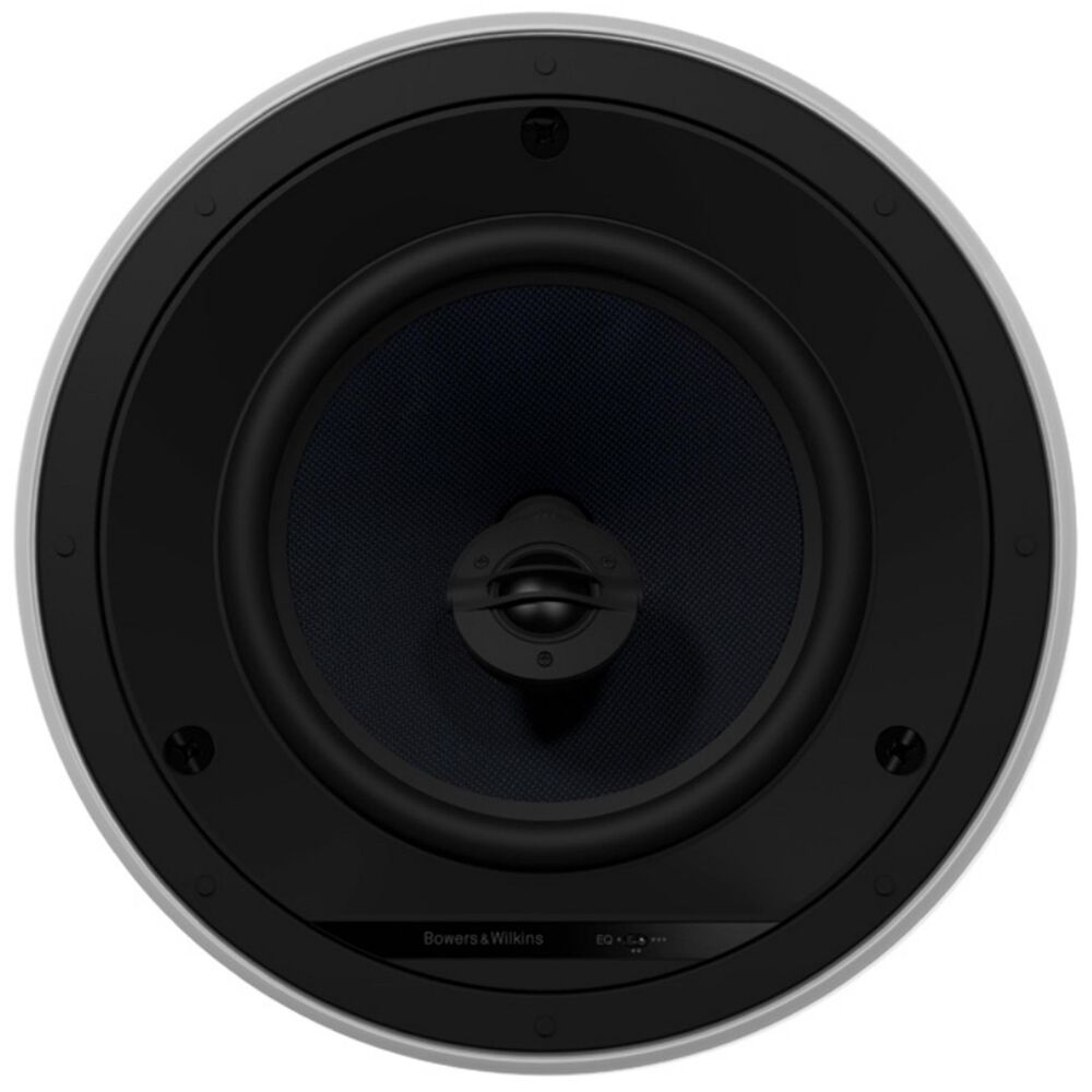 Bowers and Wilkins 8" 2-Way Round In-Ceiling Speaker in Matte White and Black, , large