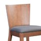 Zuo Modern Ambrose Bar Chair in Brown/Dark Gray Cushion (Set of 2), , large
