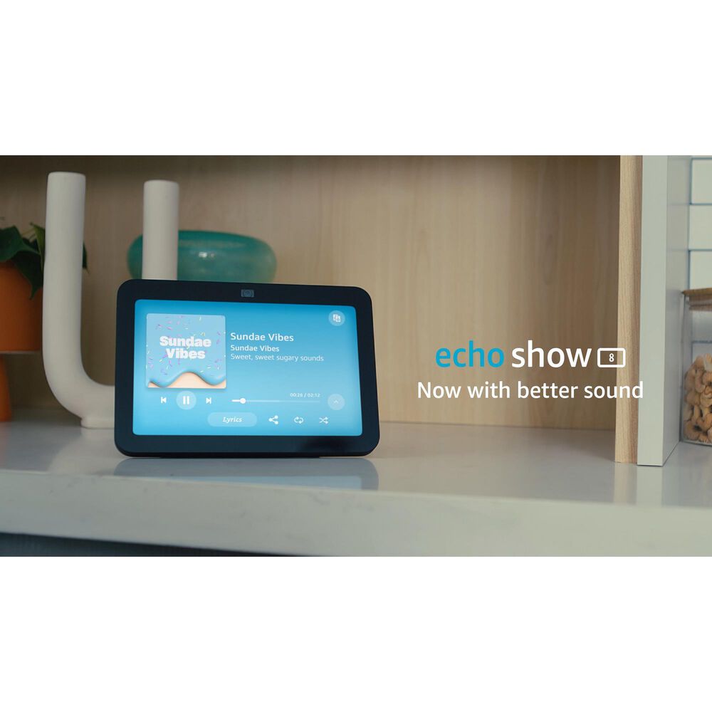 Amazon Echo Show 8 &#40;3rd Gen, 2023 release&#41; | Kitchen companion with Alexa, 8&quot; HD display, and spatial audio | Charcoal, , large
