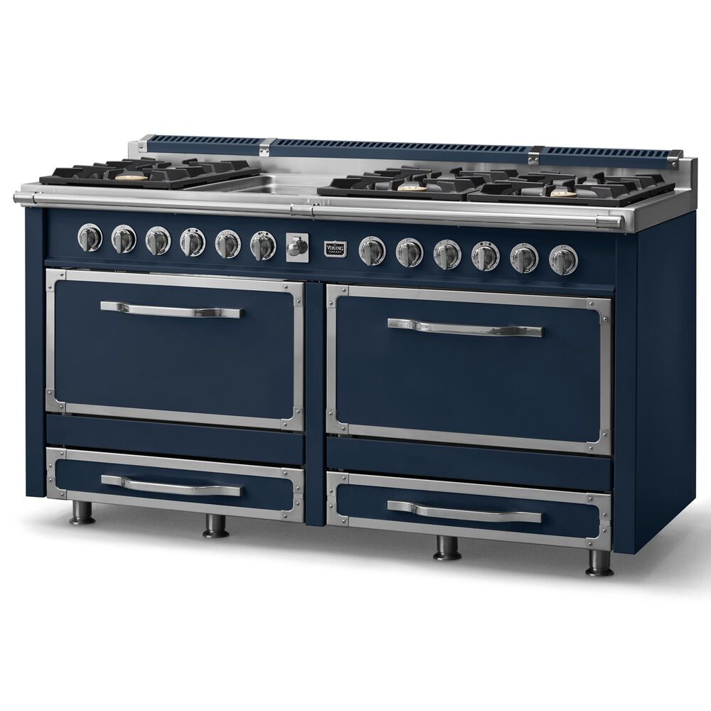 Viking Range Tuscany 66" Dual Fuel Range in Slate Blue, , large