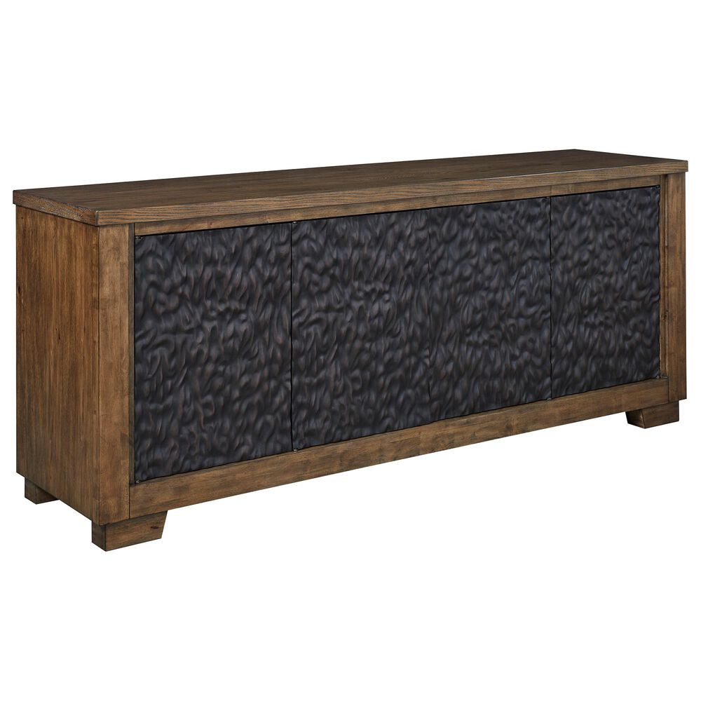 Ashley Rosswain 80" TV Stand in Warm Brown, , large