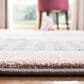 Safavieh Carousel CRK127 6"7" Square Pink and Ivory Kids Area Rug, , large