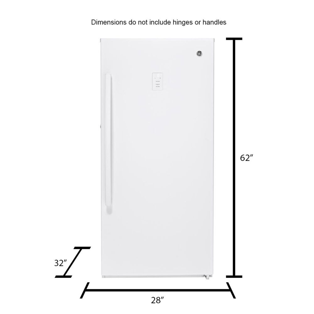 GE Appliances 14.1 Cu. Ft. Frost-Free Upright Freezer, , large