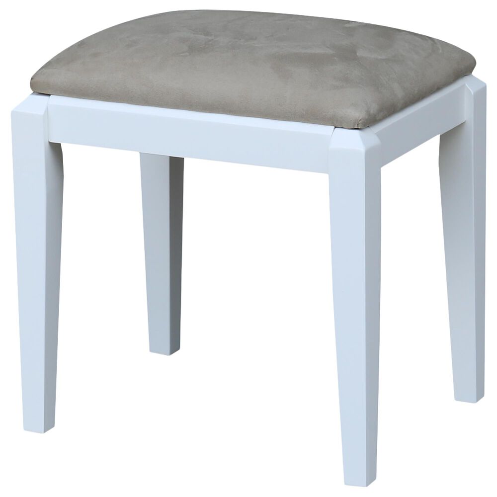 International Concepts Vanity Bench in Snow White, , large