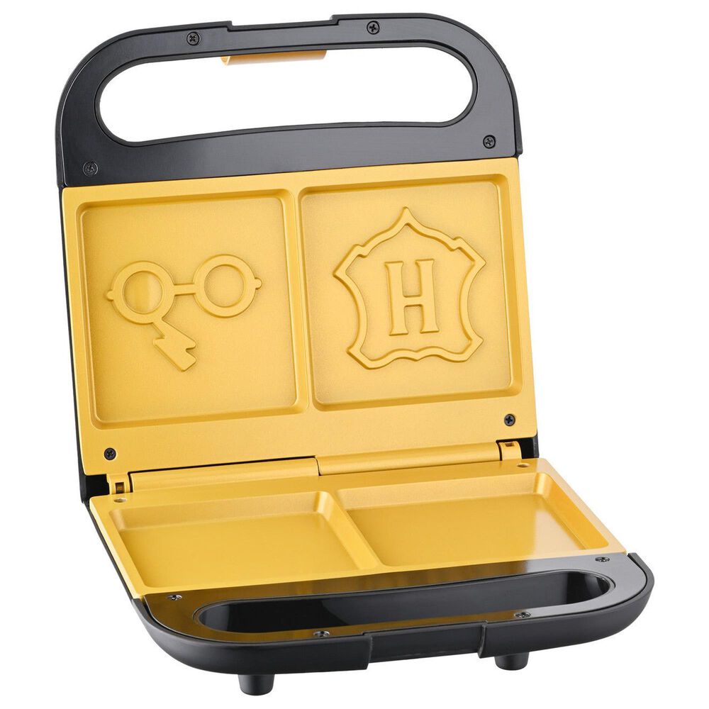 Disney 2-Square Harry Potter Sandwich Maker in Black and Gold, , large